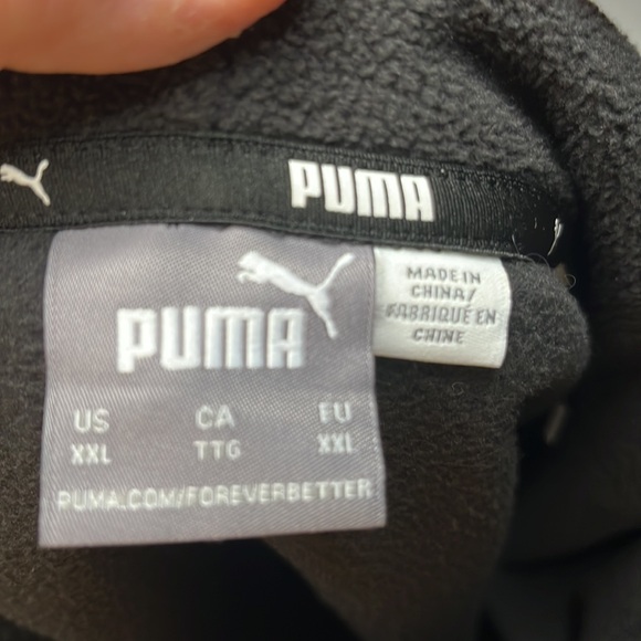 Puma Mens RadCal Polarfleece Half Zip Sweatshirt Casual Comfort Technology Black - Picture 4 of 14